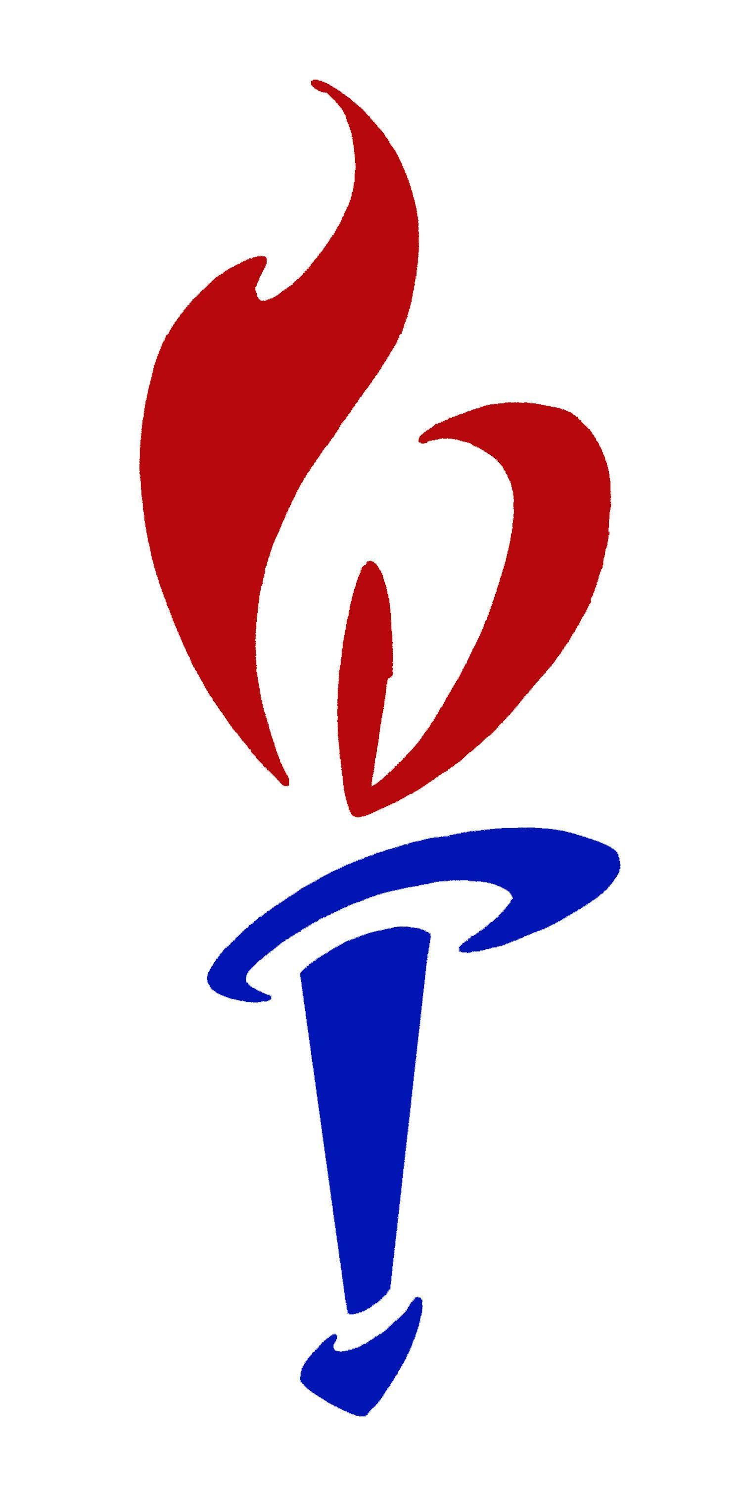 Red and Blue Torch Logo - Camp Champions summer, the boys' side debuted