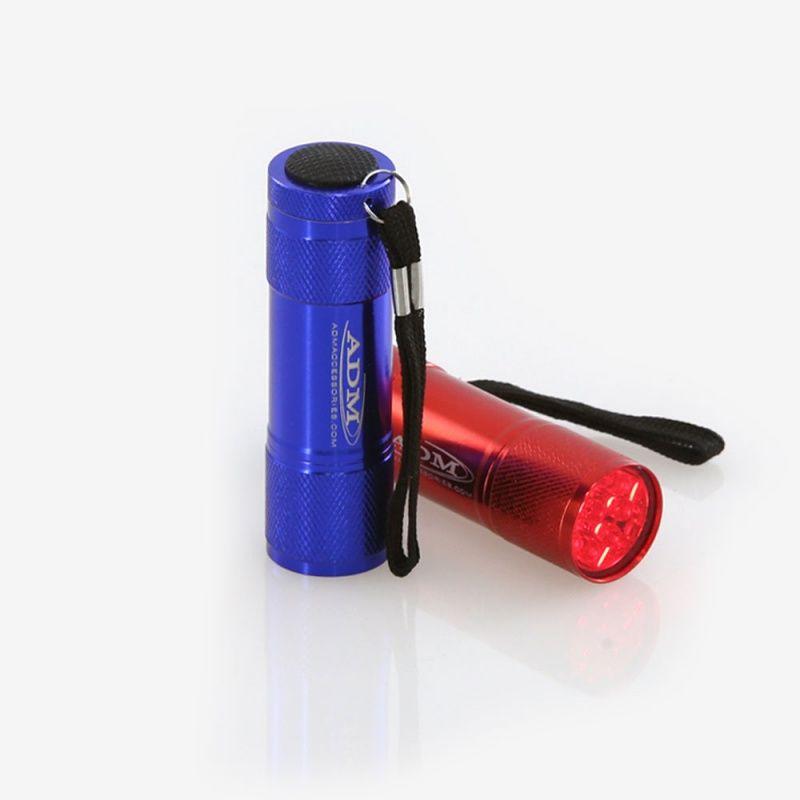 Red and Blue Torch Logo - ADM Red LED Flashlight Torch in Blue Or Red - Rother Valley Optics Ltd