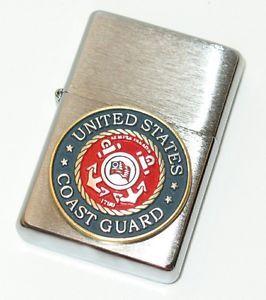 Red and Blue Torch Logo - Blazer US Coast Guard Blue Red Emblem Lighter Dual Blue Jet Cigar ...