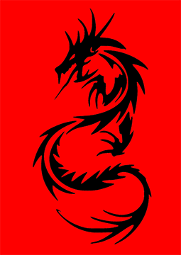 Black and Red Dragon Logo - Pictures of Black And Red Dragon Logo - kidskunst.info