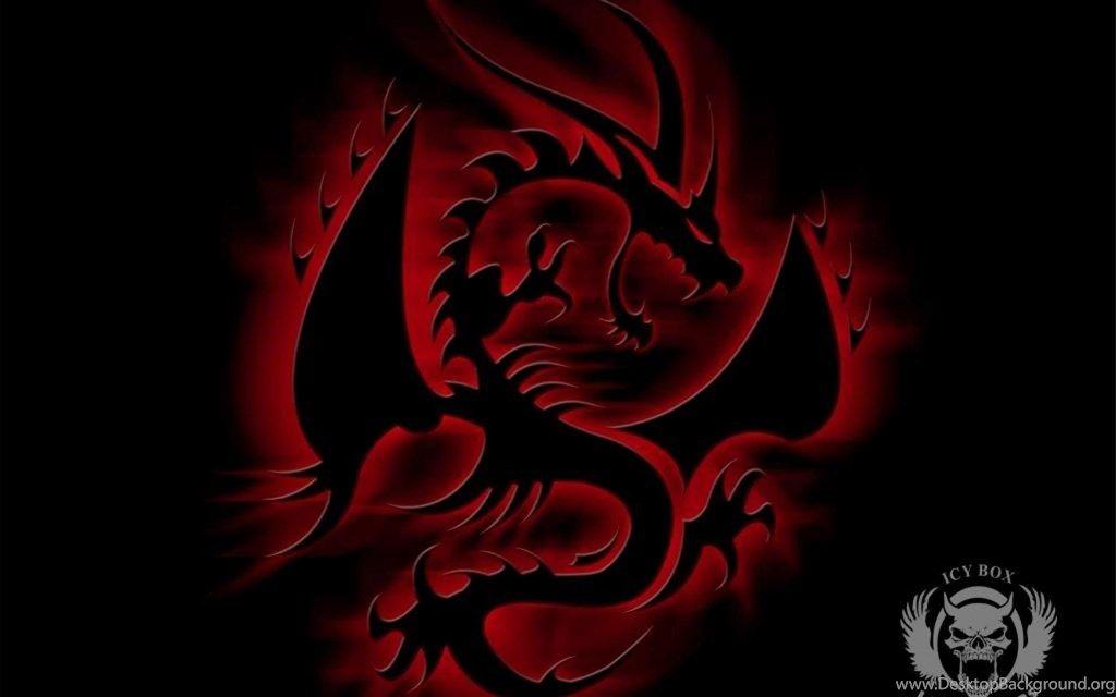 Black and Red Dragon Logo - BLACK RED DRAGON WALLPAPER Desktop Background