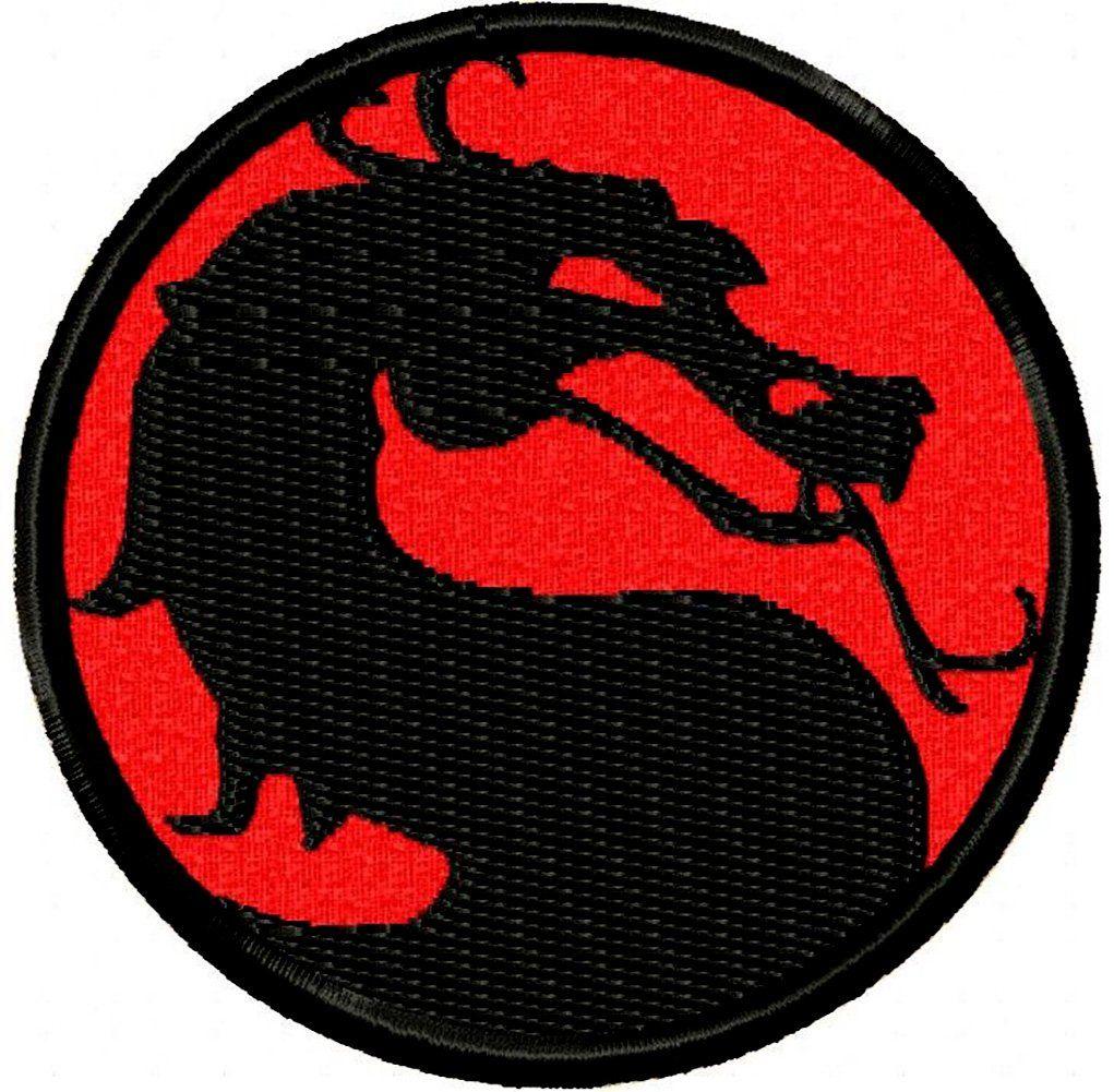 Black and Red Dragon Logo - Single Count Custom and Unique (2.5 Inches) Mortal Kombat Brutal