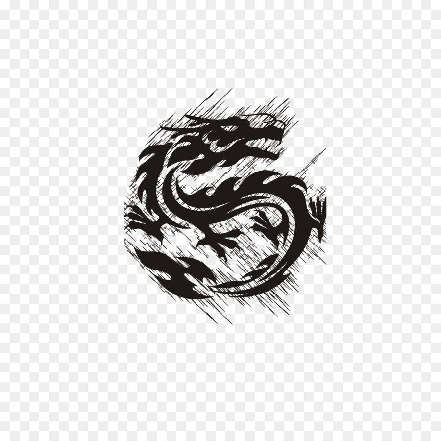 Black and Red Dragon Logo - Dragon Logo Royalty Free Clip Art Png Download*4724