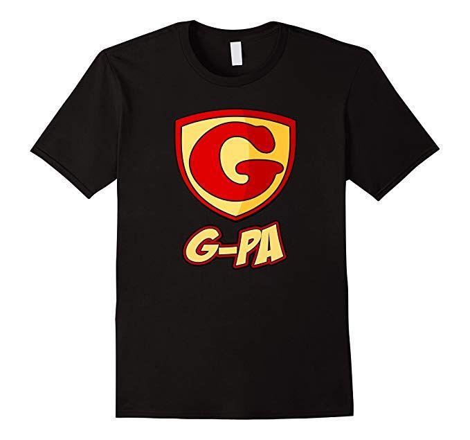 Superhero G Logo - Amazon.com: G-Pa Superhero T Shirt - Father's Day Super Gift Tee ...