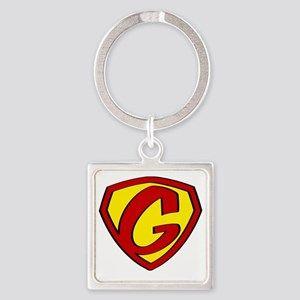 Superhero G Logo - Super Hero Logo Keychains - CafePress