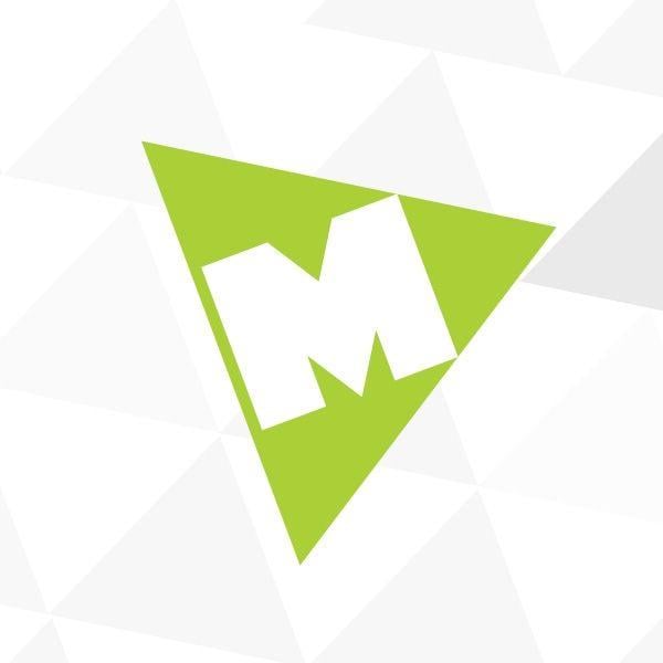 Triangle with Green M Logo - M magazine Logos