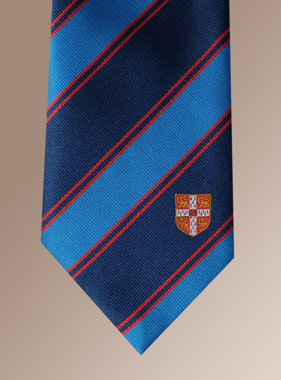 Orange Blue Red Stripe Logo - University of Cambridge, Blue/Red Striped Tie - Ryder & Amies