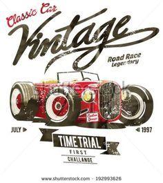 Old School Automotive Logo - Best Garage wall art image. Car drawings, Drawings of cars