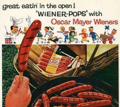 Vintage Oscar Mayer Logo - OSCAR MAYER WIENERS WIENER POPS 1960'TS AD. Strange Ads