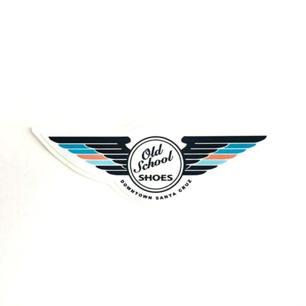 Old School Automotive Logo - Winged Logo Sticker