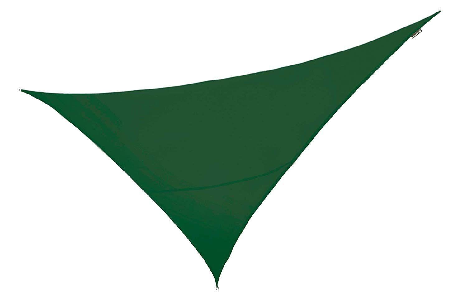 Triangle with Green M Logo - Kookaburra Waterproof Garden Sun Shade Sail Canopy in Green 98% UV