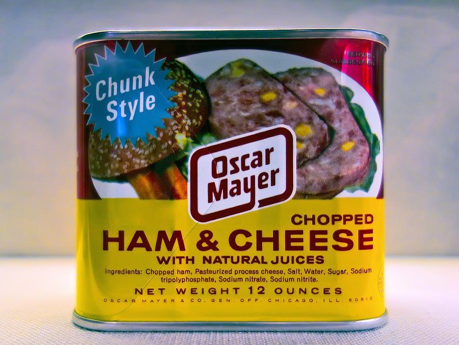 Vintage Oscar Mayer Logo - Vintage 1960's Oscar Mayer Canned Chopped Ham And Cheese