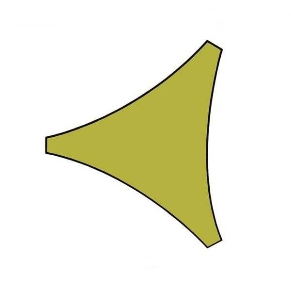 Triangle with Green M Logo - Shade cloth triangle 5 x 5 x 5 light green shade sail SALE ...