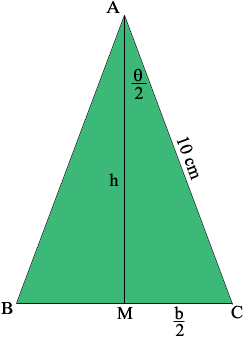 Triangle with Green M Logo - An isosceles triangle