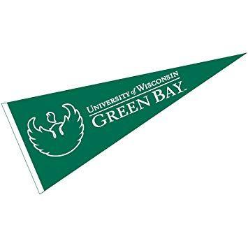 Green Pennant Logo - UW Green Bay Phoenix Pennant and 12