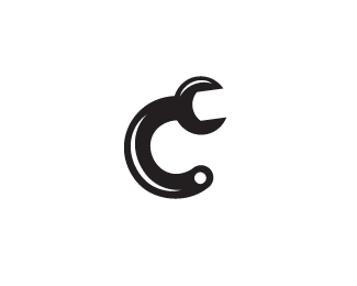 Wrench Logo - Logopond - Logo, Brand & Identity Inspiration (Unused C/wrench mark)