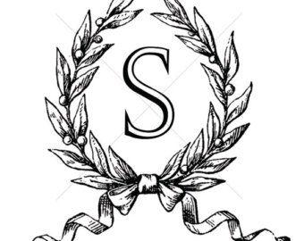 Black Letter S Logo - Ellen Smith on Etsy