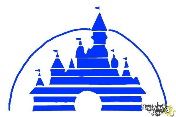 Disney Castle Movie Logo - How to Draw The Disney Logo - DrawingNow