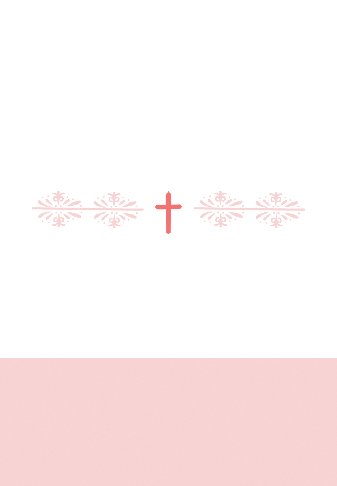 Pink Cross Logo - Pink Cross Girl - Free Printable Baptism & Christening Invitation ...
