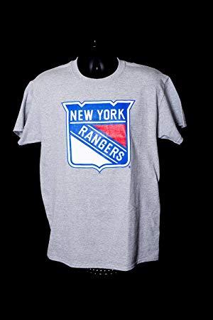 Majestic Clothing Logo - NHL New York Rangers Jask Team Logo T-Shirt Grey (Majestic Athletic ...