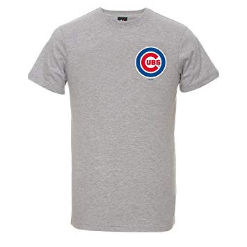 Majestic Clothing Logo - Majestic Chicago Cubs Small Logo Longline MLB T-Shirt Grey, M ...