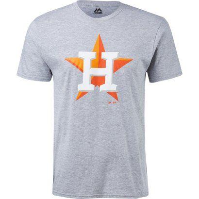 Majestic Clothing Logo - Majestic Men's Houston Astros Official Logo T-shirt | Academy