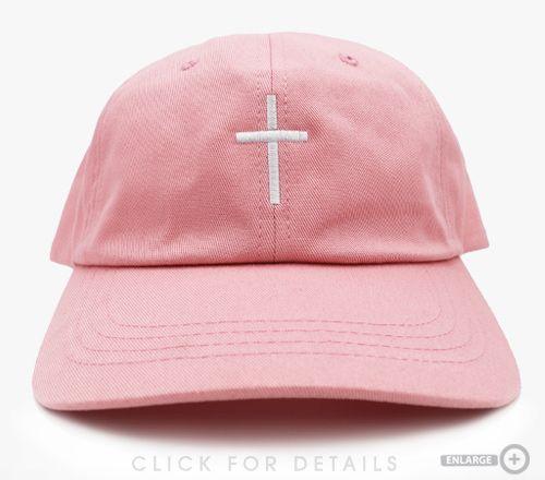 Pink Cross Logo - Pink Cross - Christian Dad Cap Hat Caps