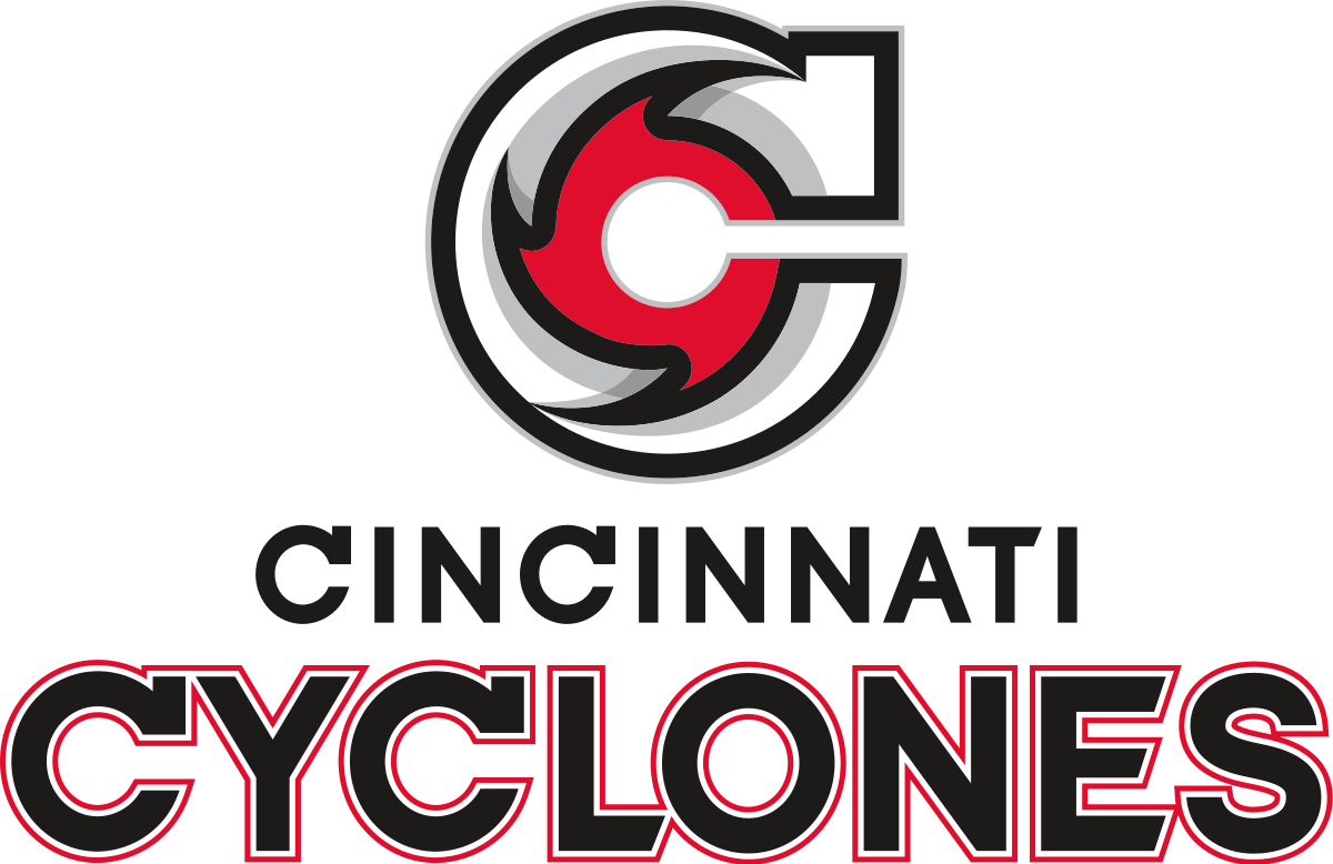 Blue Red Green Swerve Lines Logo - Cincinnati Cyclones