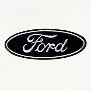 Black Oval Logo - FORD BLACK OVAL LOGO IRON ON PATCH Mustangs, Econoline, F150