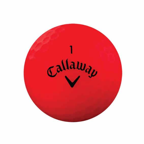 Red Ball with Logo - Callaway SuperHot Bold Golf Balls