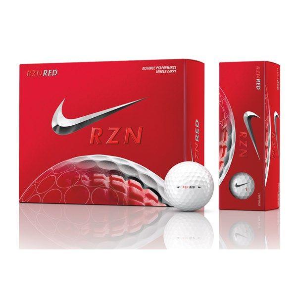 Red Ball with Logo - Nike RZN Red Golf Balls (12 Balls) - Golfonline