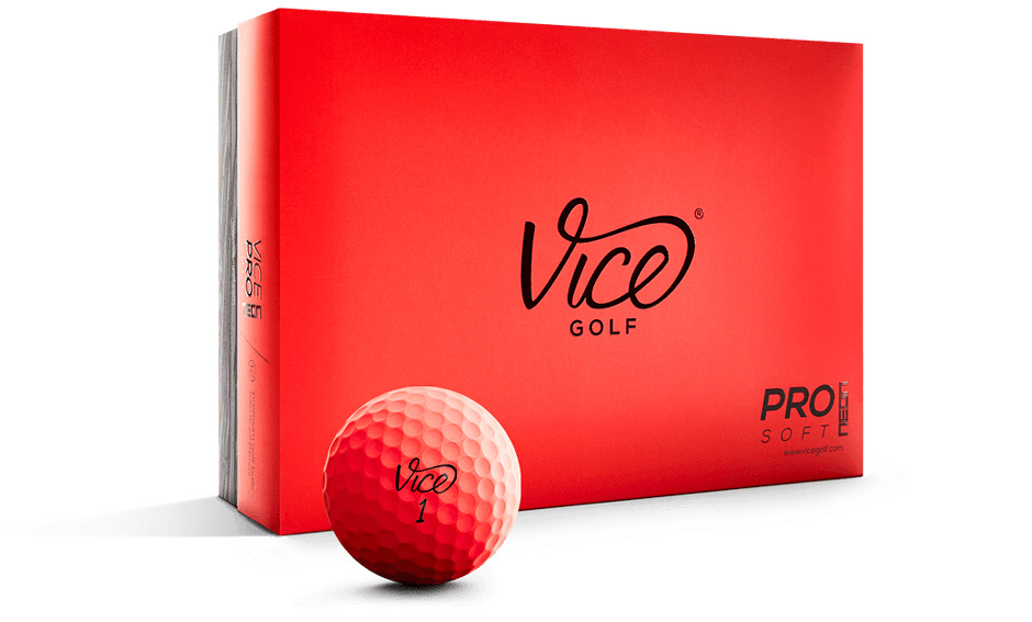 Red Ball with Logo - Vice Pro Soft Red