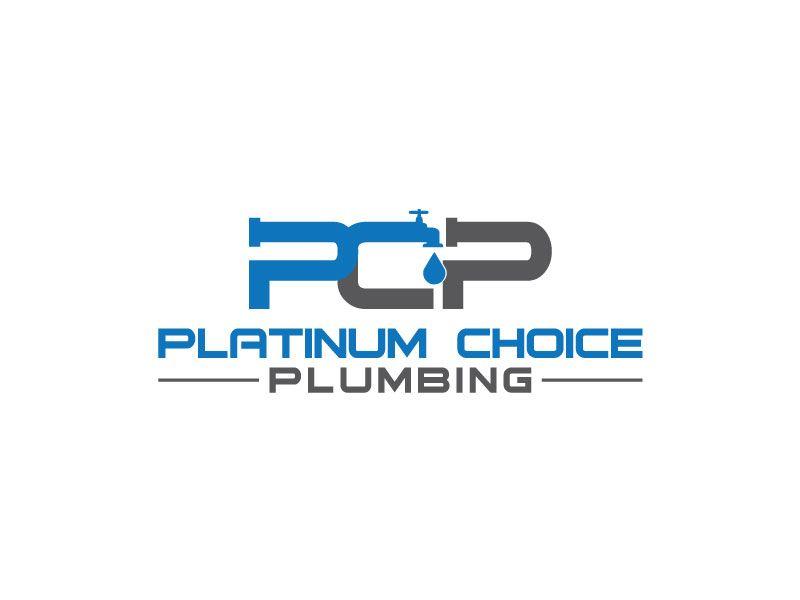 Plumbing Logo - Bold, Masculine, Plumbing Logo Design for Platinum Choice Plumbing ...