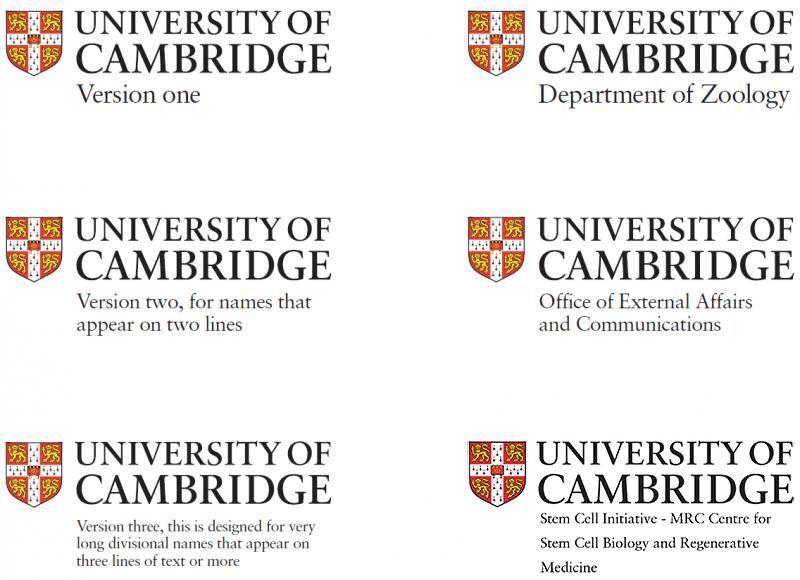 University of Cambridge Logo - Departmental logos. University of Cambridge