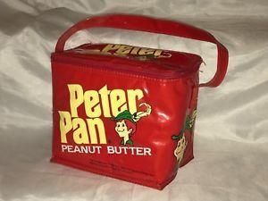 Peter Pan Peanut Butter Logo - Peter Pan Peanut Butter Logo Lunch Bag Box Soft Plastic Red W/ Strap ...