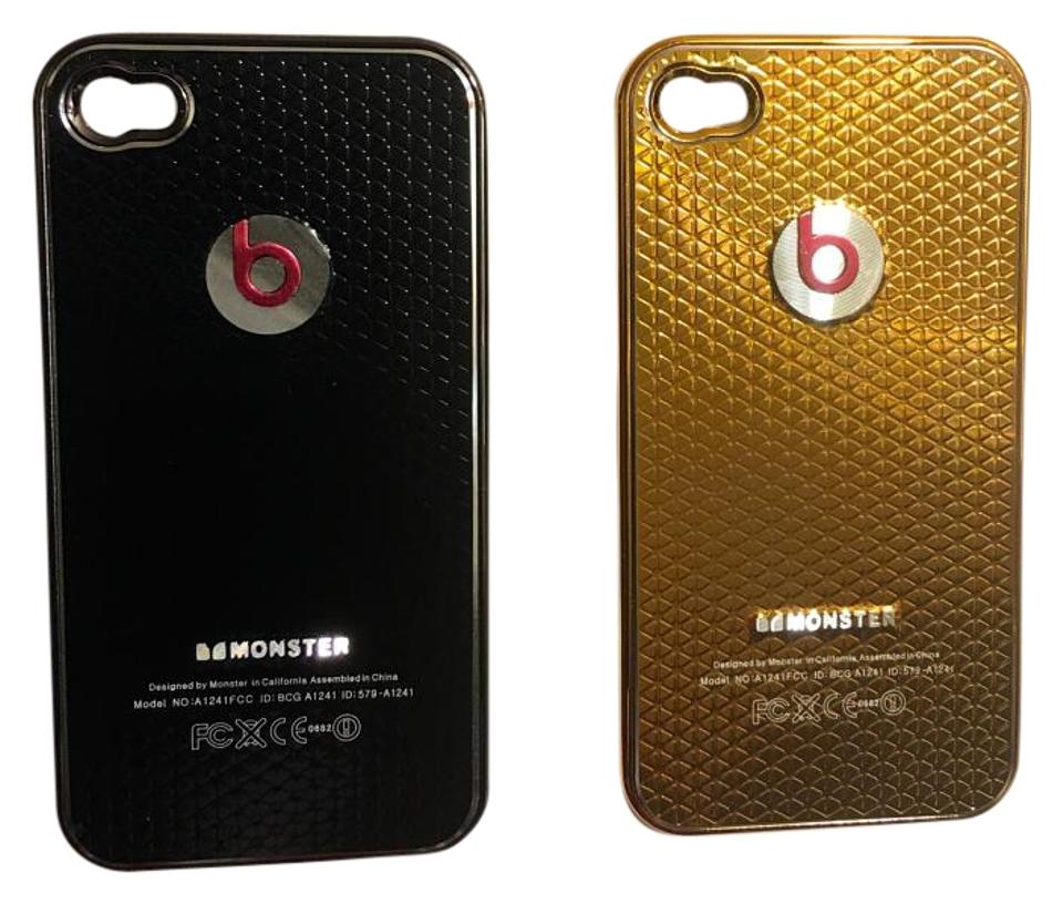 Gold Black Beats Logo - Beats By Dre Black & Gold Gaga iPhone Case Tech Accessory