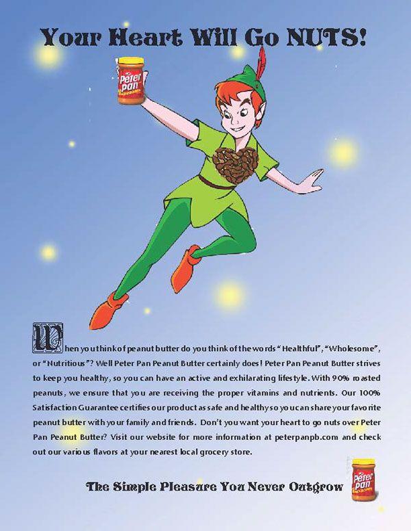 Peter Pan Peanut Butter Logo - Peter Pan Peanut Butter Advertisment on Behance