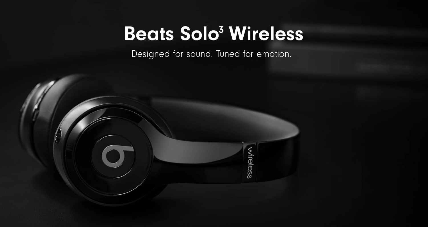 Gold Black Beats Logo - Beats Solo3 Wireless On Ear Headphones