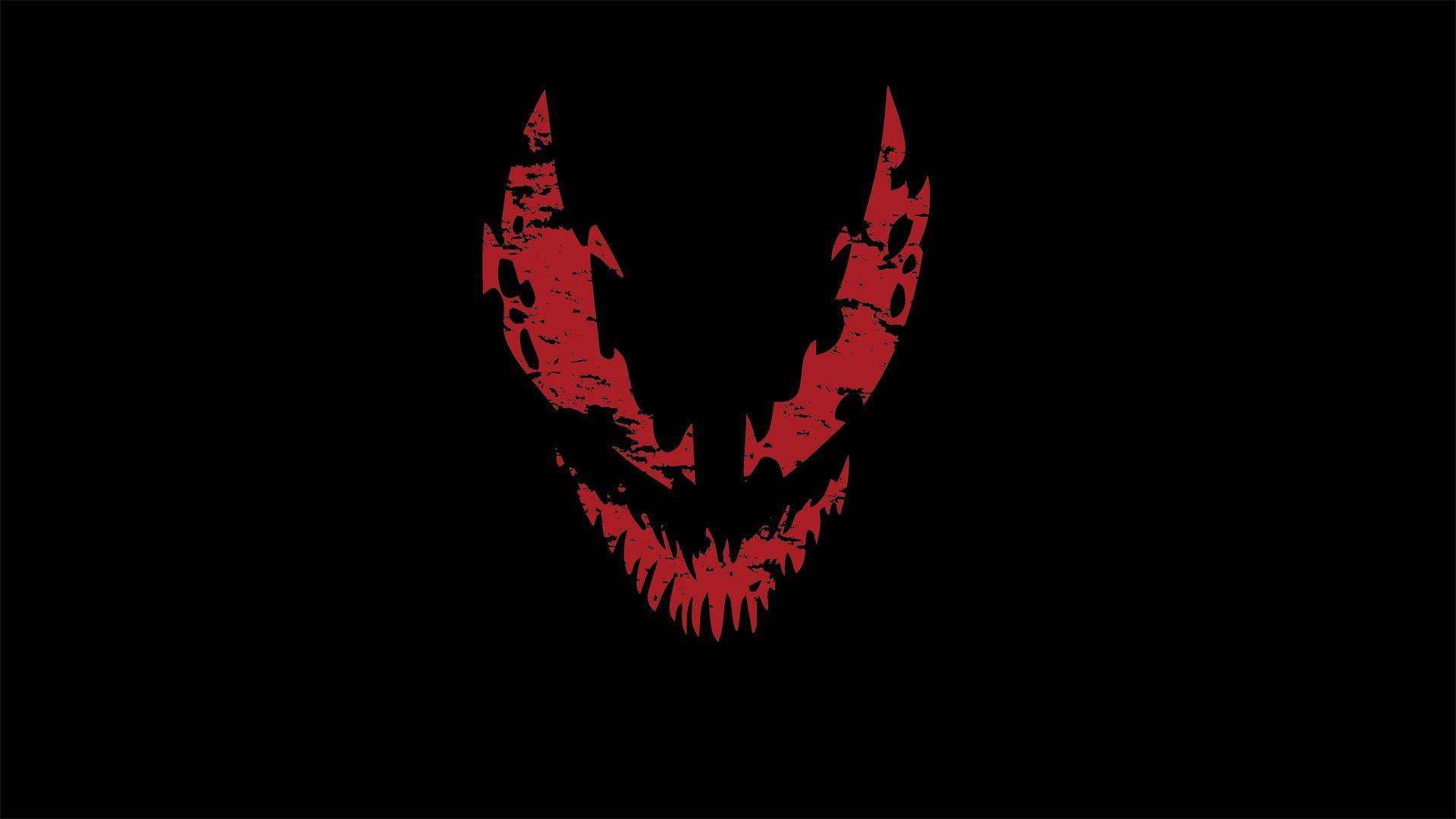 Carnage Logo - Wallpaper : illustration, dark, minimalism, logo, Carnage, spider ...