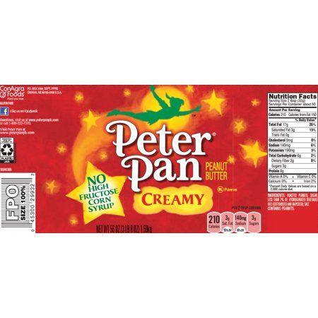 Peter Pan Peanut Butter Logo - Peter Pan Creamy Original Peanut Butter, 56 oz. - Walmart.com