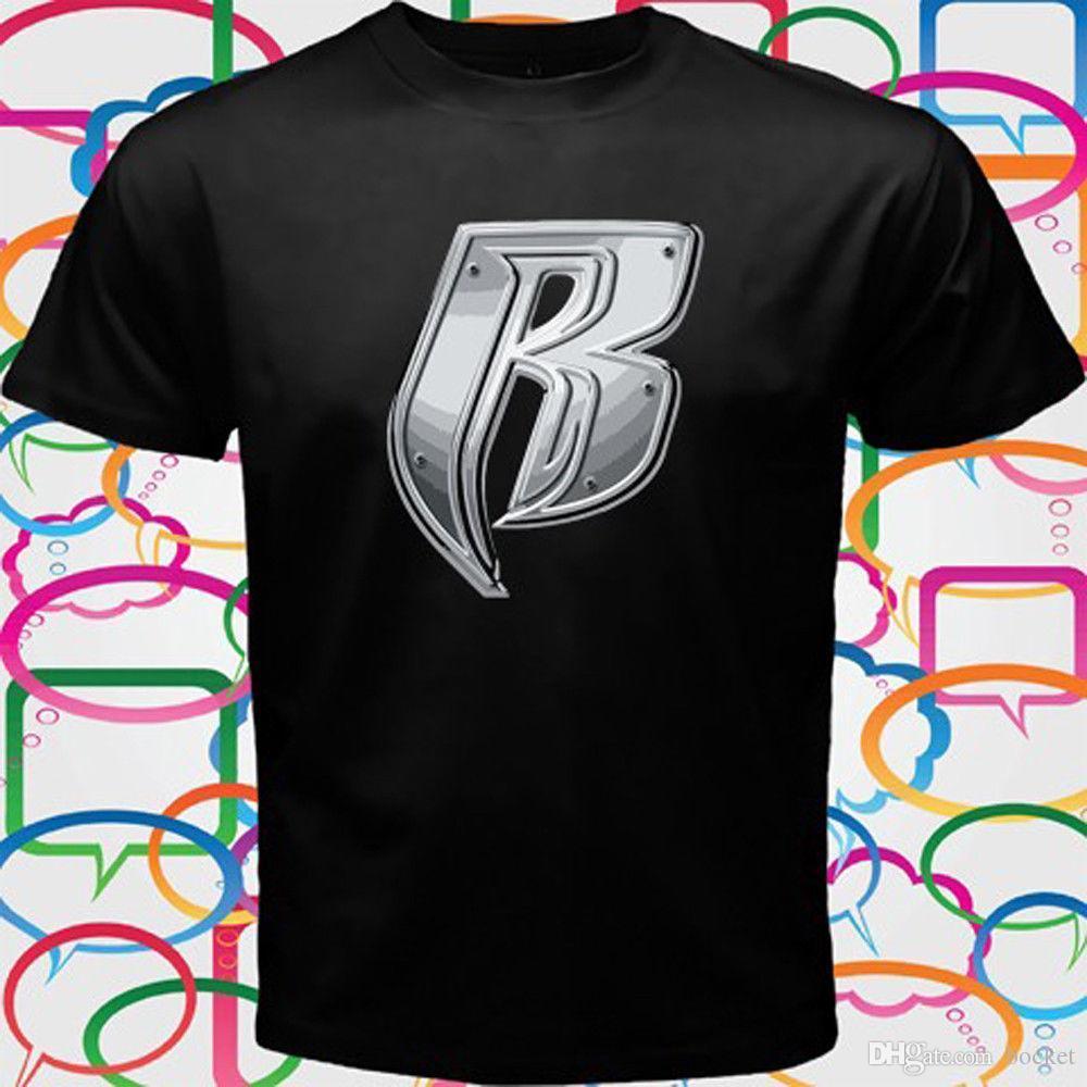 Best Rap Group Logo - RUFF RYDERS Rap Hip Hop Group Logo Men'S Black T Shirt Size S M L XL ...