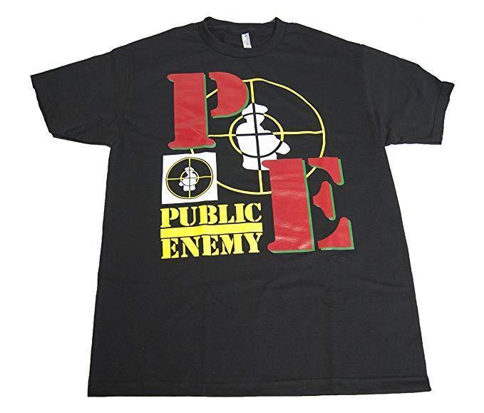 Best Rap Group Logo - Public Enemy Hip Hop Rap Group T Shirt Vintage Large Men