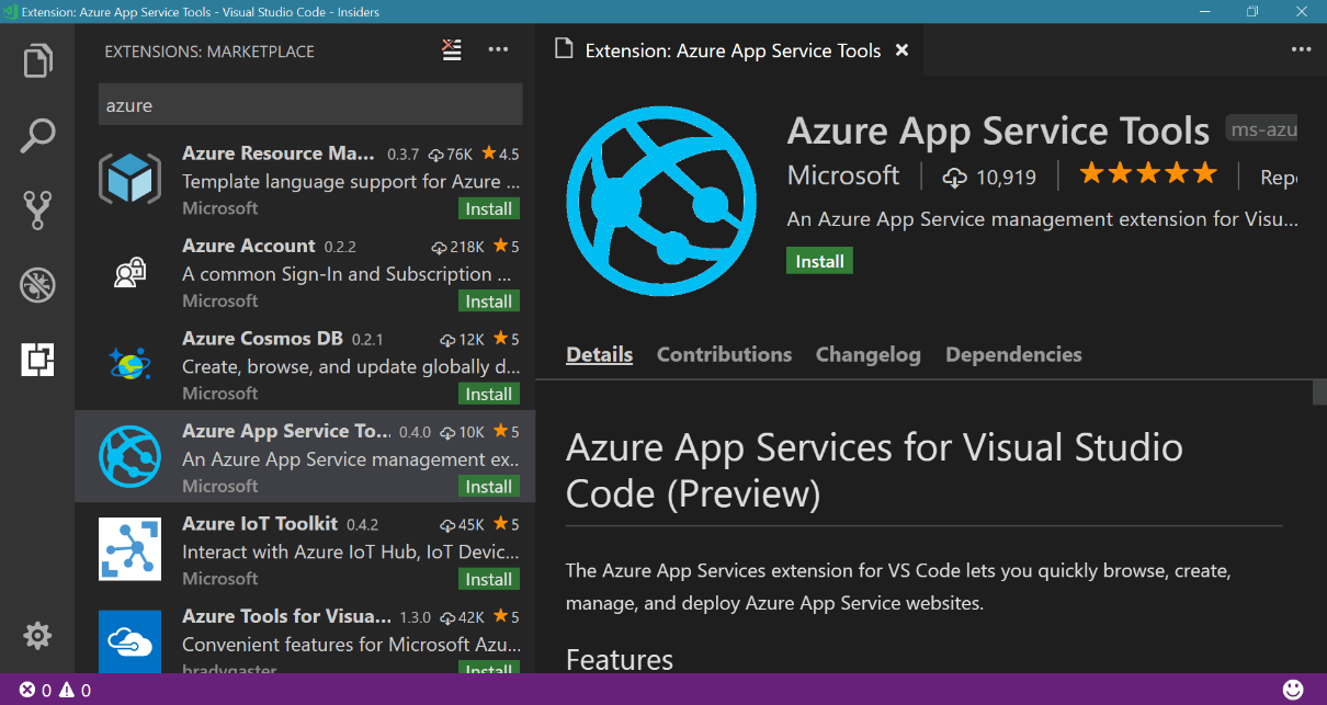 Visual Studio Online Logo - Deploying an ASP.NET Core web app to Azure with Visual Studio Code ...