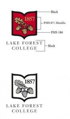 Red and Black College Logo - College Style Guide. Communications and Marketing. Lake Forest College
