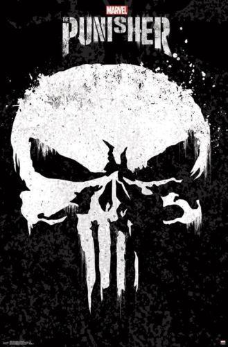 Punisher Skull Logo - THE PUNISHER SKULL LOGO TV SHOW Art Silk Poster 24x36inch 24x43inch ...