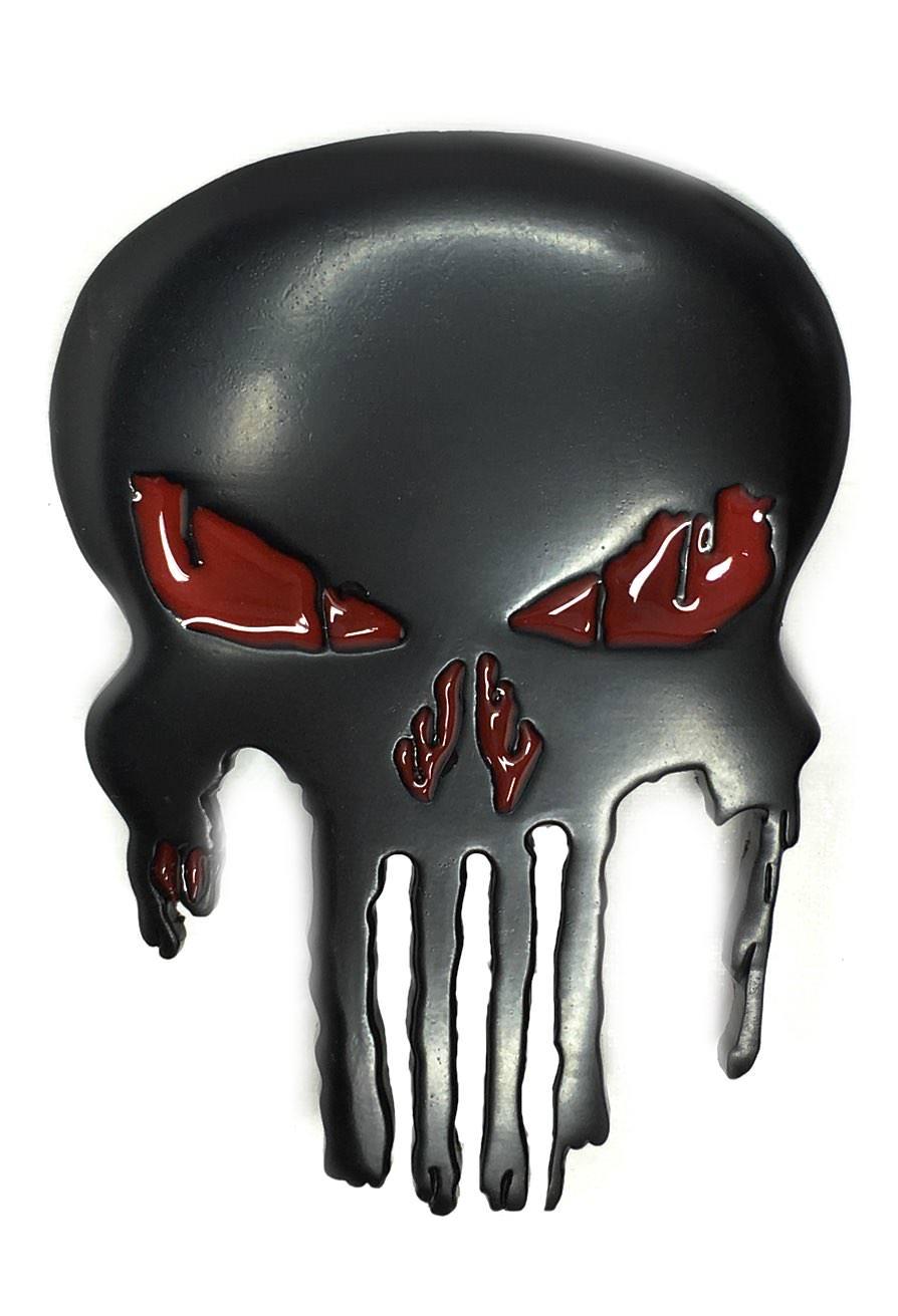 Punisher Skull Logo - Punisher Skull Logo Belt Buckle | Vamers Store