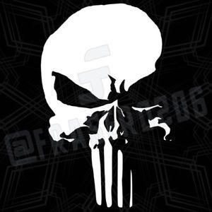 Punisher Skull Logo - Punisher Skull Marvel Netflix Vinyl Decal Sticker Car | eBay