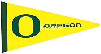 Oregon O Logo - Amazon.com: 9 Inch Pennant Flag UO University of Oregon Ducks Yellow ...