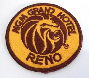 MGM Hotel Logo - MGM GRAND RENO Embroidered Souvenir PATCH 3 Lion Hotel Logo orange