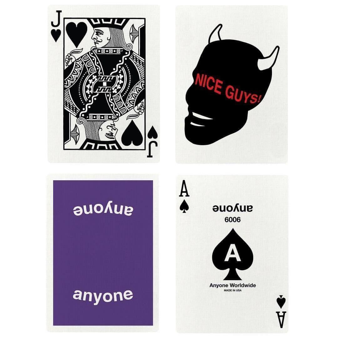 Inverted United Logo - playing cards featuring inverted the Anyone logo. A limited